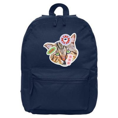 Drama Queen Sad Cat Funny & Ugly Cute 16 in Basic Backpack