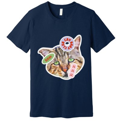 Drama Queen Sad Cat Funny & Ugly Cute Premium T-Shirt