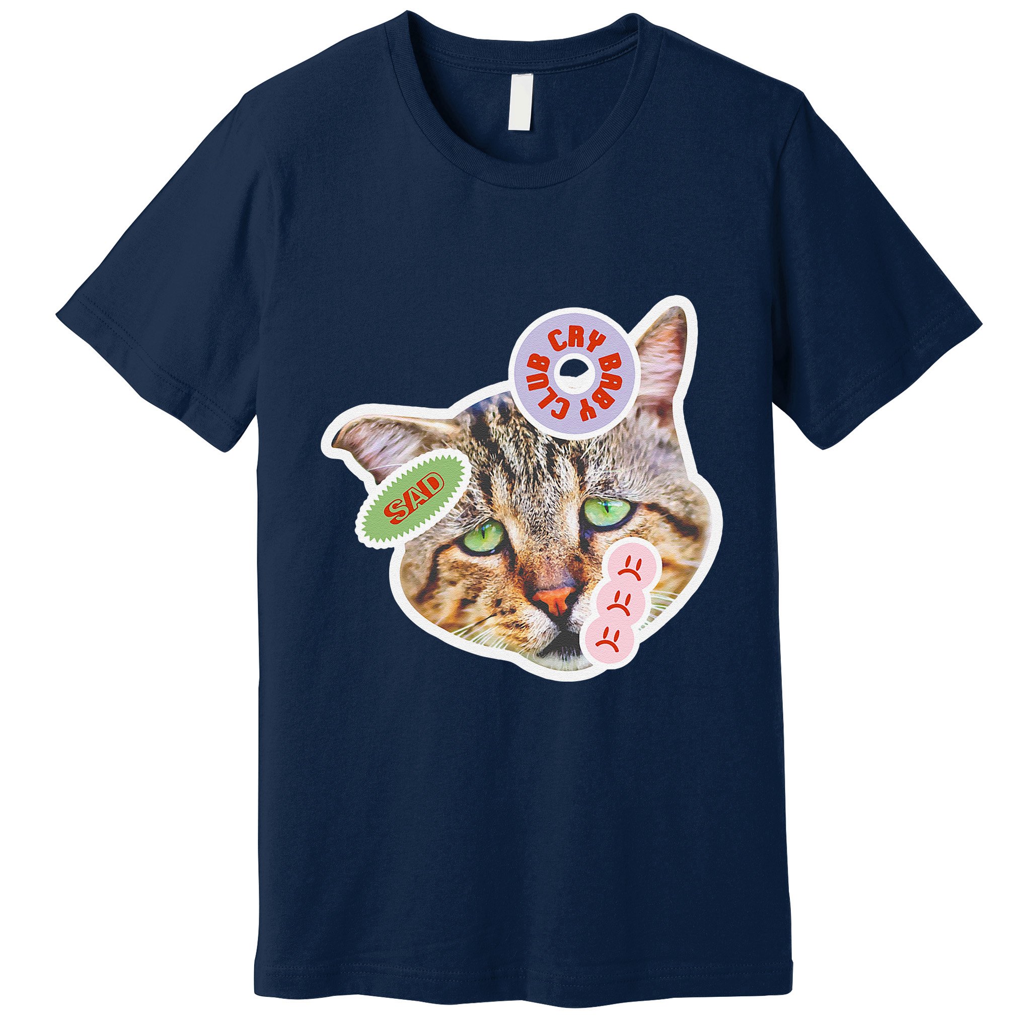 Drama Queen Sad Cat Funny & Ugly Cute Premium T-Shirt