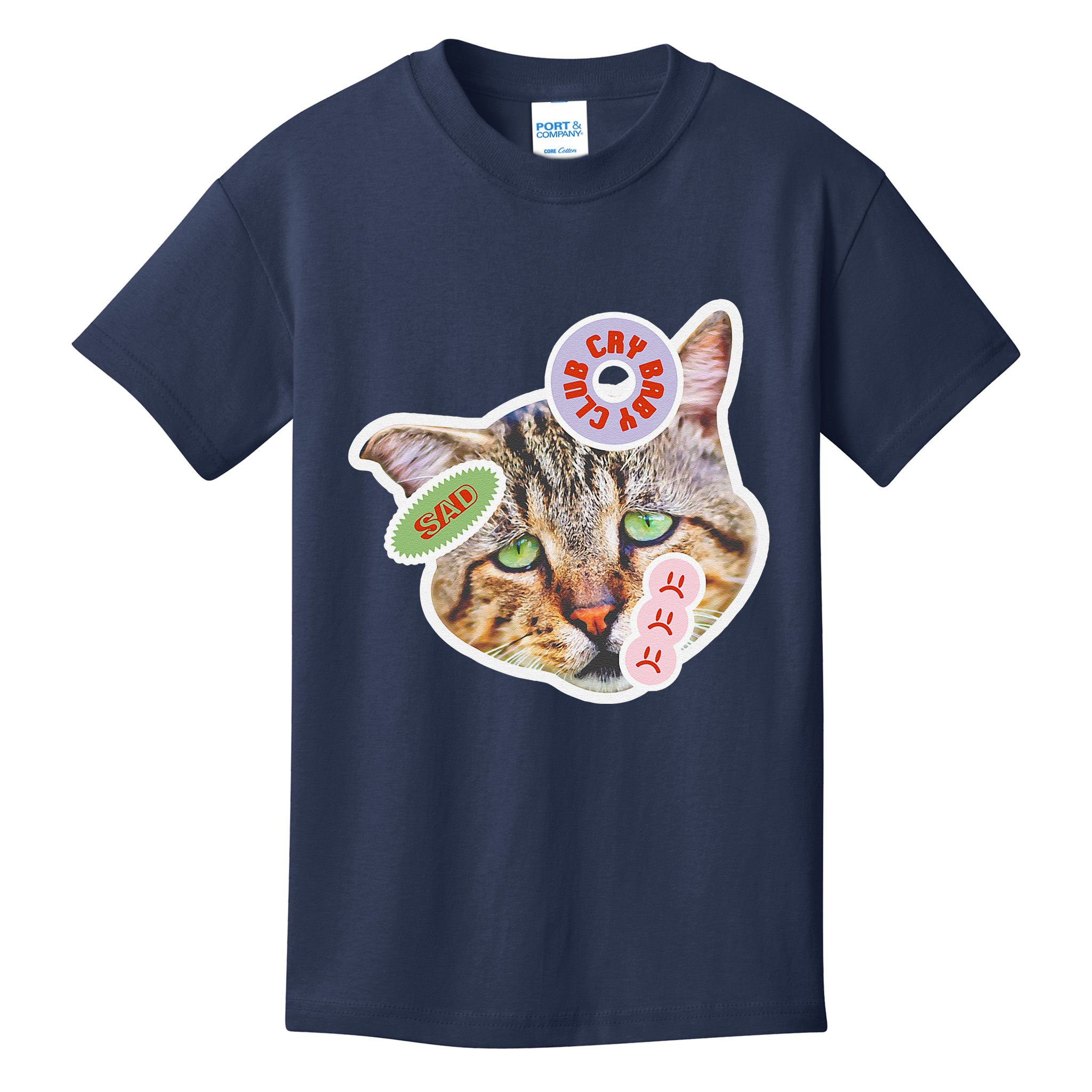 Drama Queen Sad Cat Funny & Ugly Cute Kids T-Shirt