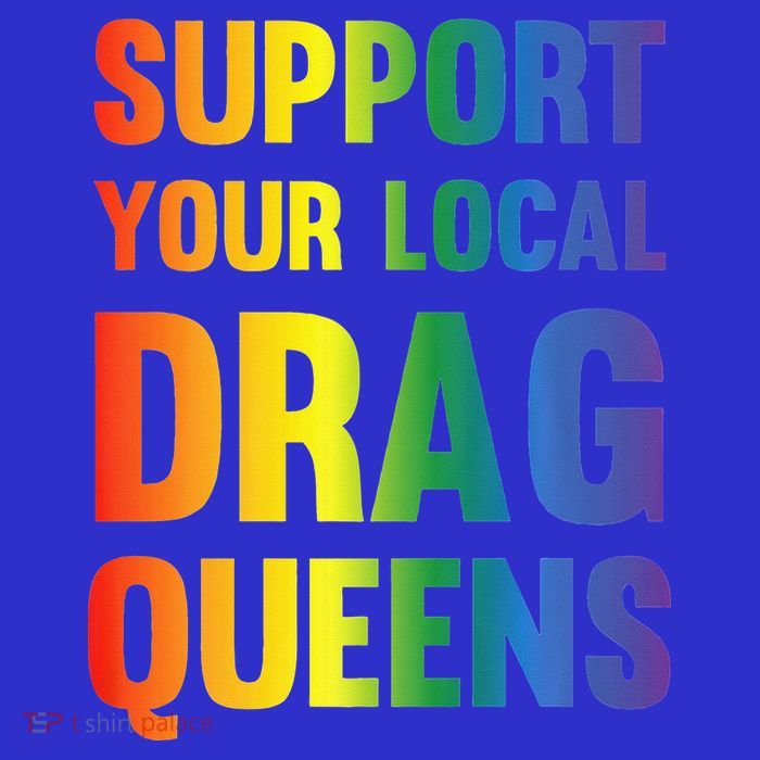 Drag Queen Support Your Local Drag Queens Full-Length Apron With Pockets