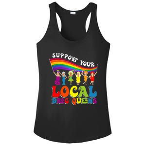 Drag Queen Support Your Local Drag Queens Ladies PosiCharge Competitor Racerback Tank