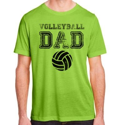 Distressed Quote Vintage Volleyball Dad Gift Adult ChromaSoft Performance T-Shirt