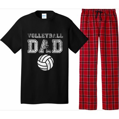 Distressed Quote Vintage Volleyball Dad Gift Pajama Set