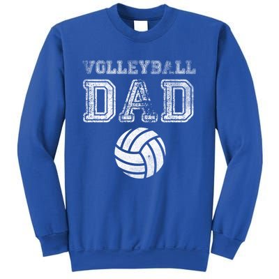 Distressed Quote Vintage Volleyball Dad Gift Sweatshirt