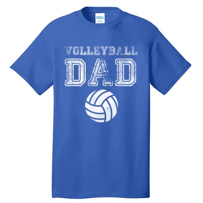 Distressed Quote Vintage Volleyball Dad Gift Tall T-Shirt