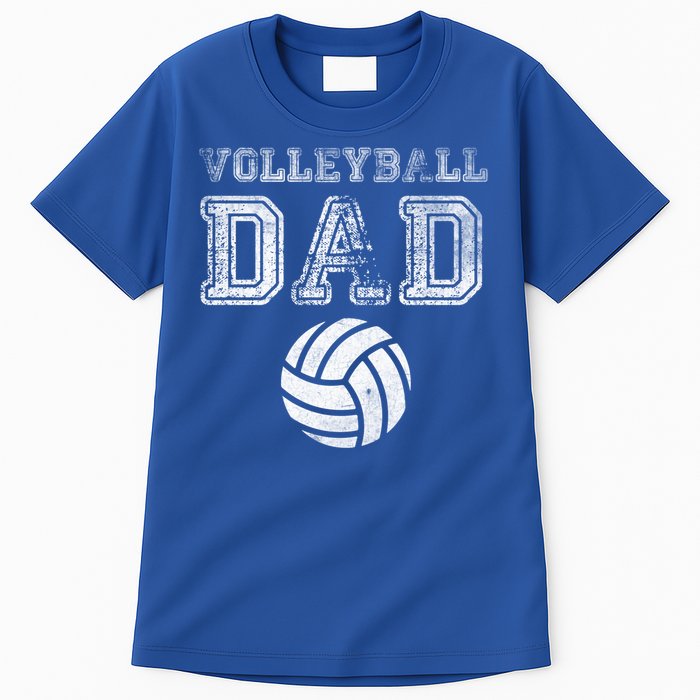 Distressed Quote Vintage Volleyball Dad Gift Tall T-Shirt