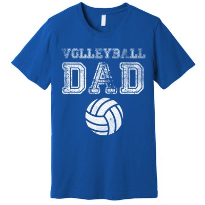 Distressed Quote Vintage Volleyball Dad Gift Premium T-Shirt