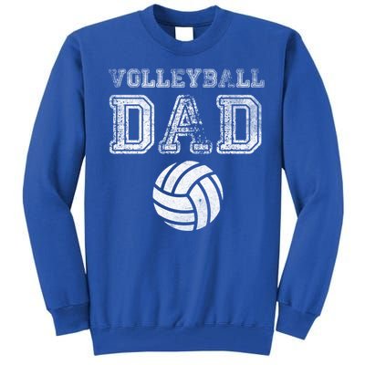 Distressed Quote Vintage Volleyball Dad Gift Tall Sweatshirt