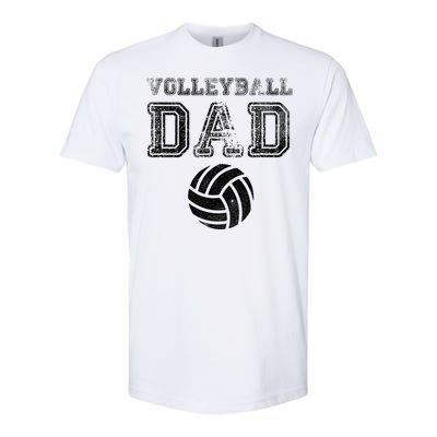 Distressed Quote Vintage Volleyball Dad Gift Softstyle CVC T-Shirt