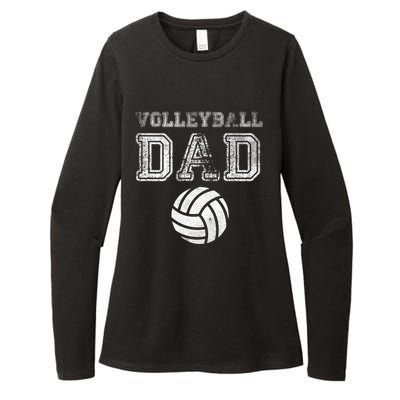 Distressed Quote Vintage Volleyball Dad Gift Womens CVC Long Sleeve Shirt