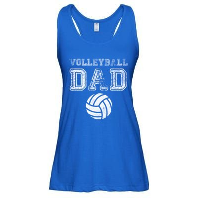 Distressed Quote Vintage Volleyball Dad Gift Ladies Essential Flowy Tank