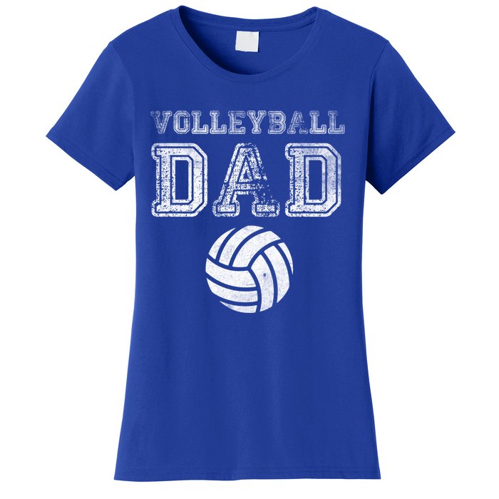 Distressed Quote Vintage Volleyball Dad Gift Women's T-Shirt