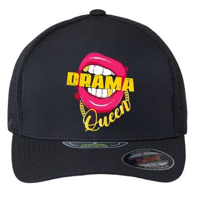 Drama Queen Woman Outfit Flexfit Unipanel Trucker Cap