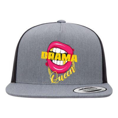 Drama Queen Woman Outfit Flat Bill Trucker Hat