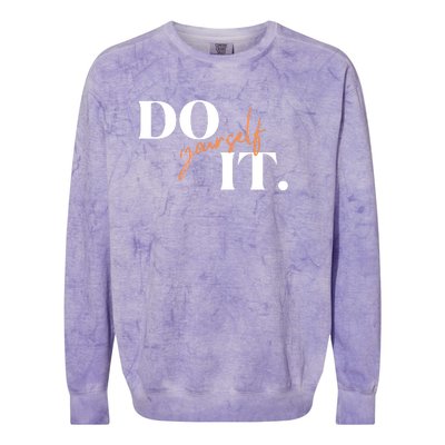 Don't Quit Yourself Motivational Colorblast Crewneck Sweatshirt