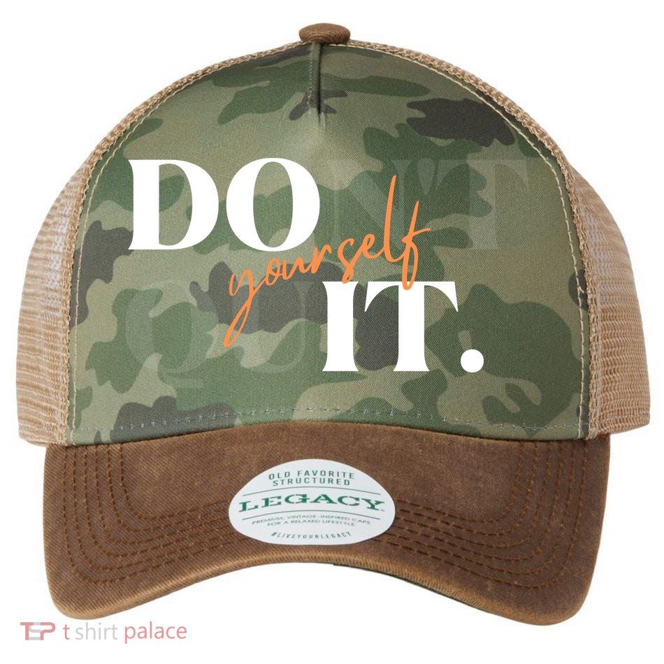 Don't Quit Yourself Motivational Legacy Tie Dye Trucker Hat