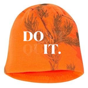 Don't Quit Yourself Motivational Kati - Camo Knit Beanie