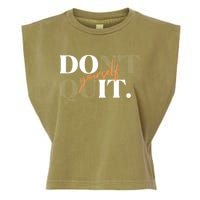 Don't Quit Yourself Motivational Garment-Dyed Women's Muscle Tee