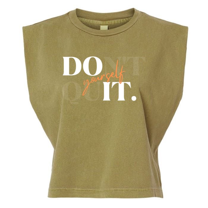 Don't Quit Yourself Motivational Garment-Dyed Women's Muscle Tee