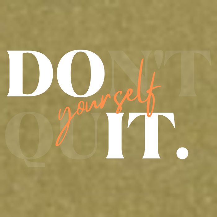 Don't Quit Yourself Motivational Garment-Dyed Women's Muscle Tee