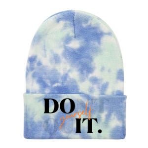 Don't Quit Yourself Motivational Tie Dye 12in Knit Beanie