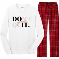 Don't Quit Yourself Motivational Long Sleeve Pajama Set