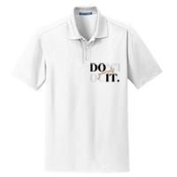 Don't Quit Yourself Motivational Dry Zone Grid Polo