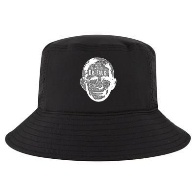 Dr. Fauci Word Face Portrait Cool Comfort Performance Bucket Hat