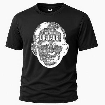 Dr. Fauci Word Face Portrait Performance Shirt