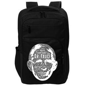 Dr. Fauci Word Face Portrait Impact Tech Backpack