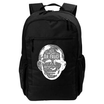 Dr. Fauci Word Face Portrait Backpack