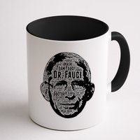 Dr. Fauci Word Face Portrait Mug