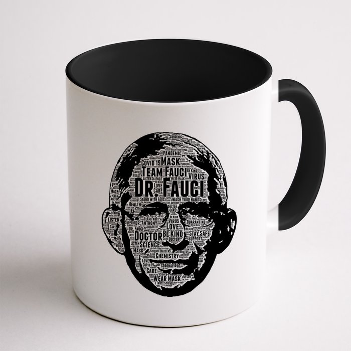 Dr. Fauci Word Face Portrait Mug