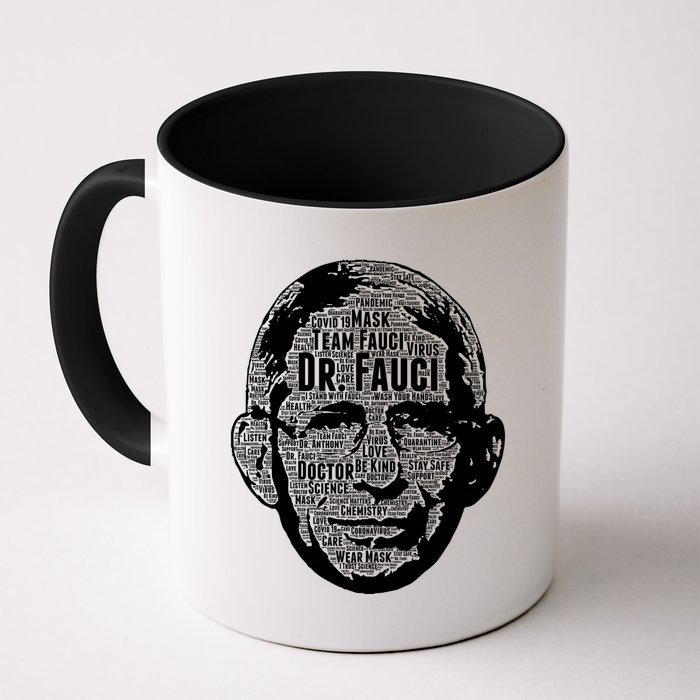 Dr. Fauci Word Face Portrait Mug