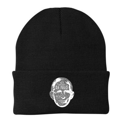 Dr. Fauci Word Face Portrait Beanie