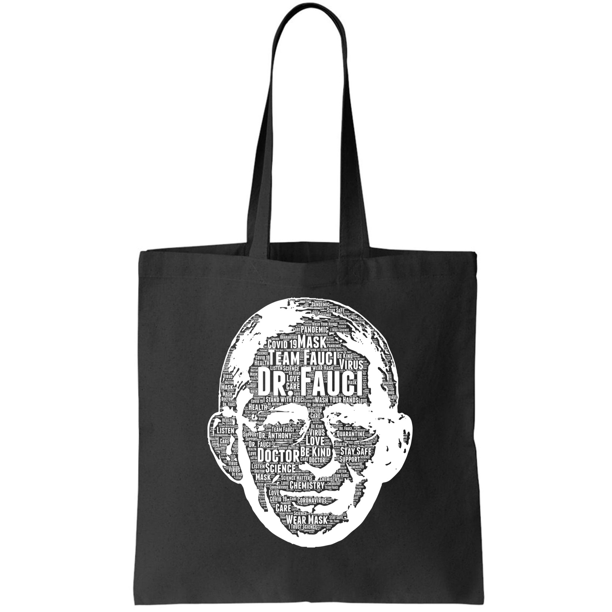 Dr. Fauci Word Face Portrait Bag