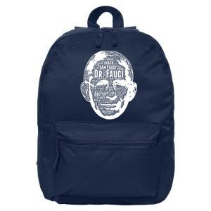 Dr. Fauci Word Face Portrait 16 in Basic Backpack