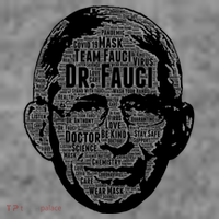 Dr. Fauci Word Face Portrait Tall T-Shirt