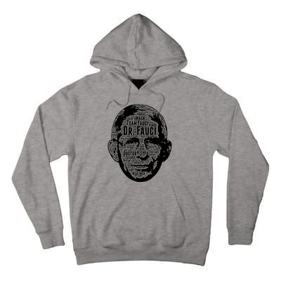 Dr. Fauci Word Face Portrait Tall Hoodie