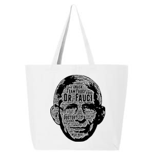 Dr. Fauci Word Face Portrait 25L Jumbo Tote