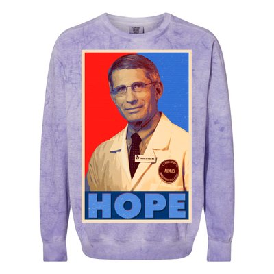 Dr Anthony Fauci Hope Colorblast Crewneck Sweatshirt