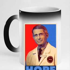 Dr Anthony Fauci Hope 11oz Black Color Changing Mug