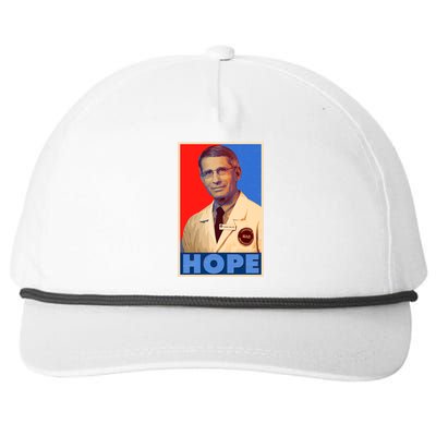 Dr Anthony Fauci Hope Snapback Five-Panel Rope Hat