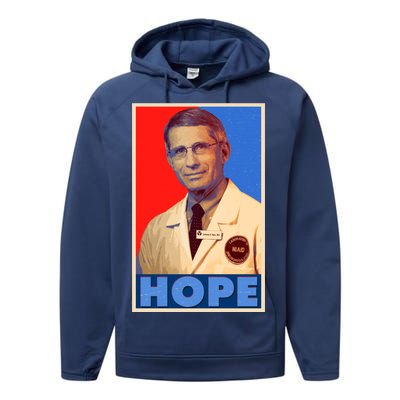 Dr Anthony Fauci Hope Performance Fleece Hoodie