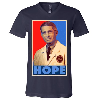 Dr Anthony Fauci Hope V-Neck T-Shirt