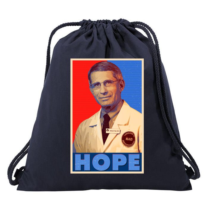 Dr Anthony Fauci Hope Drawstring Bag
