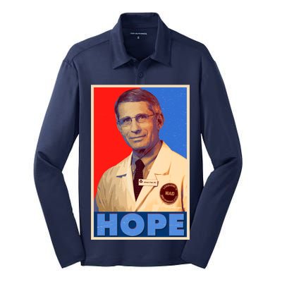 Dr Anthony Fauci Hope Silk Touch Performance Long Sleeve Polo