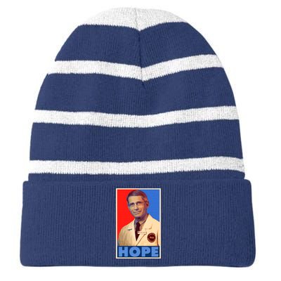 Dr Anthony Fauci Hope Striped Beanie with Solid Band