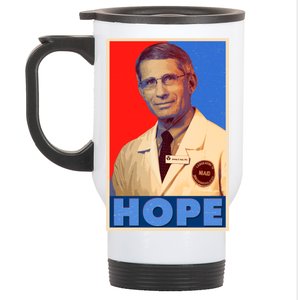 Dr Anthony Fauci Hope Stainless Steel Travel Mug